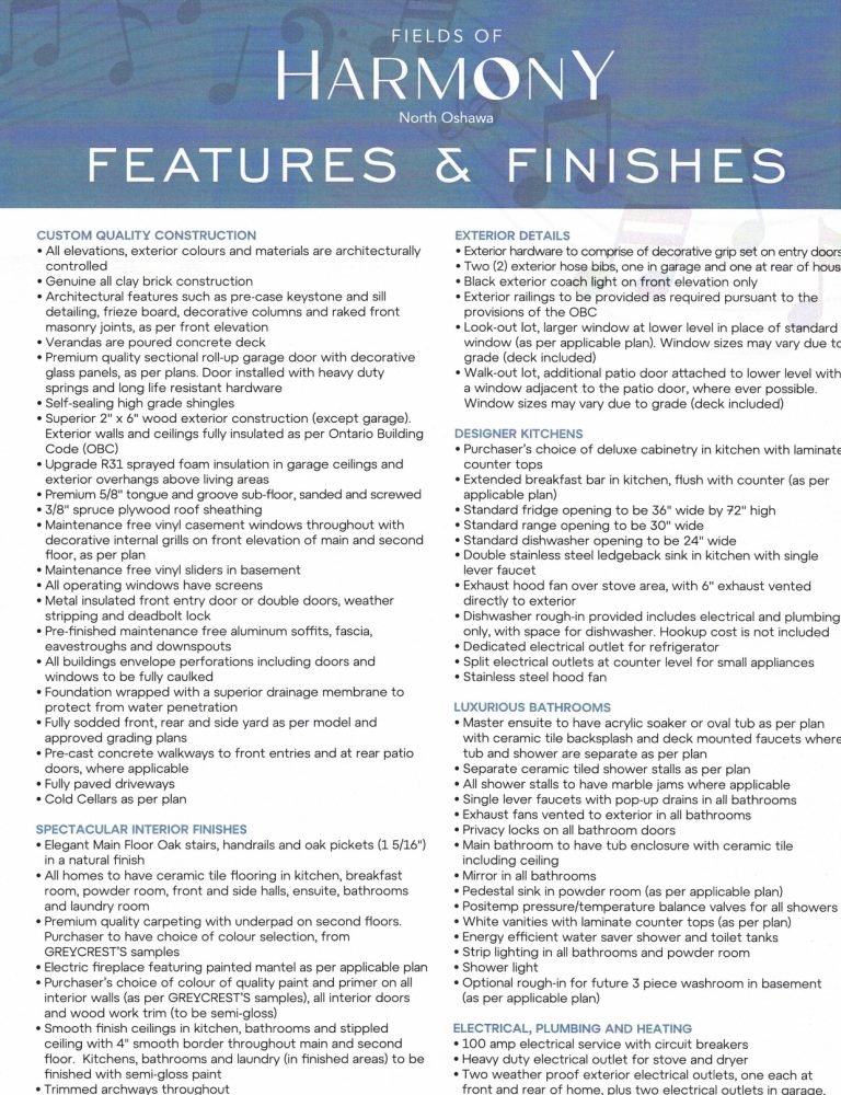 Fields of Harmony Features